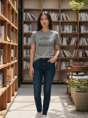 Favorite Daughter Heather Gray Crewneck Top